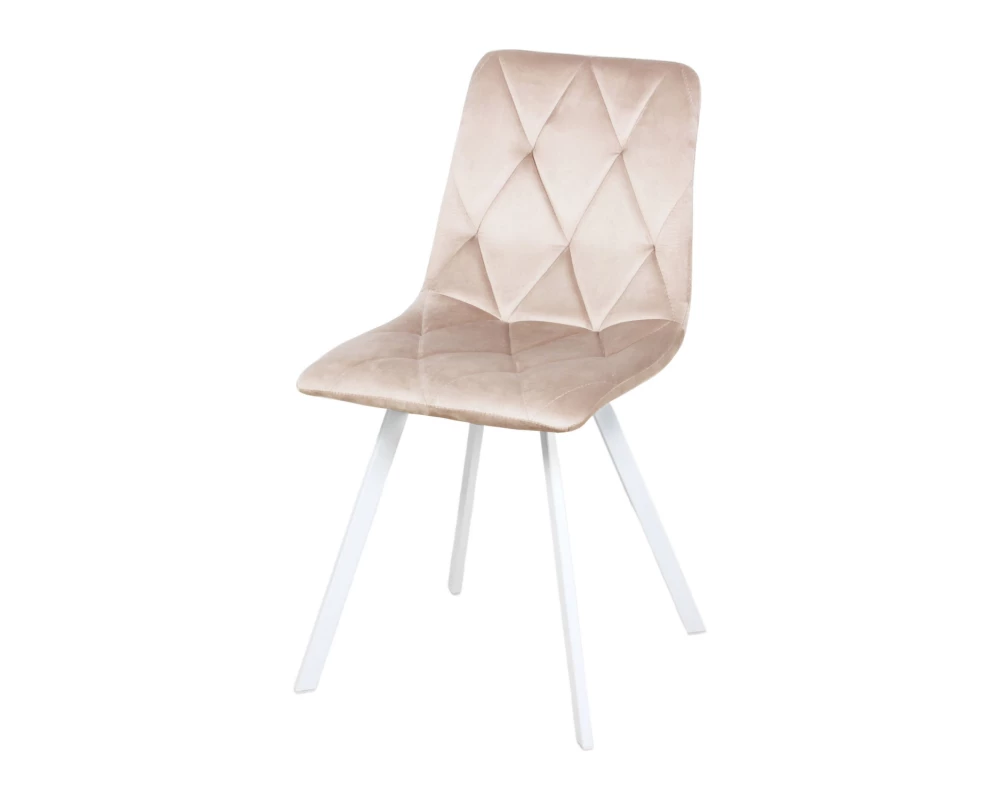 Стул обеденный Рокки-РФ ножки прямоугольные белые