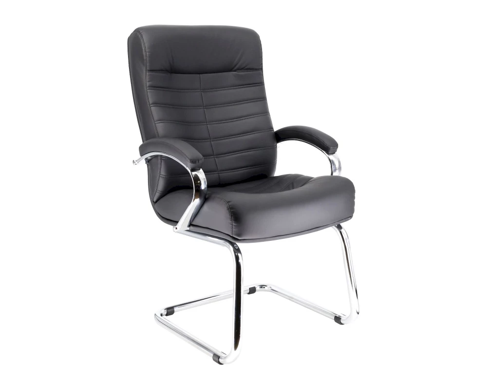 Кресло Everprof Orion CF Экокожа, Черный