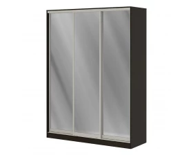 Шкаф купе 1,8 м с тремя зеркальными дверями ПК-ШК-КМШ240Х180СЗ3-В1 Лидер images