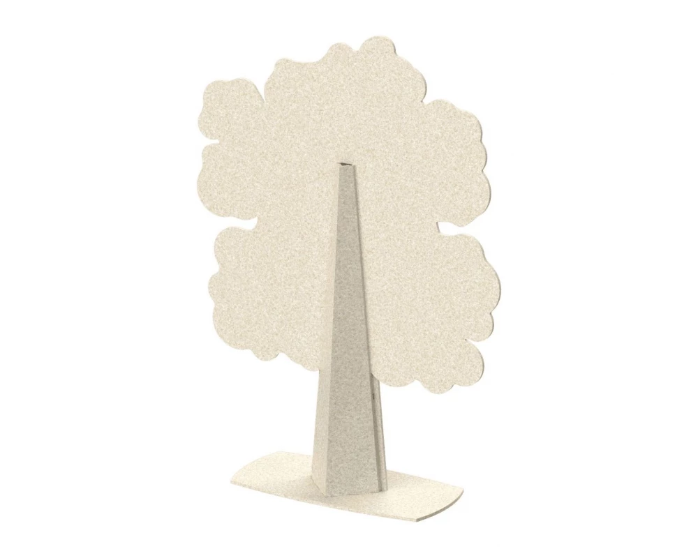 Перегородка "Дуб" 120х40х190 Forest Office Лебединый пух