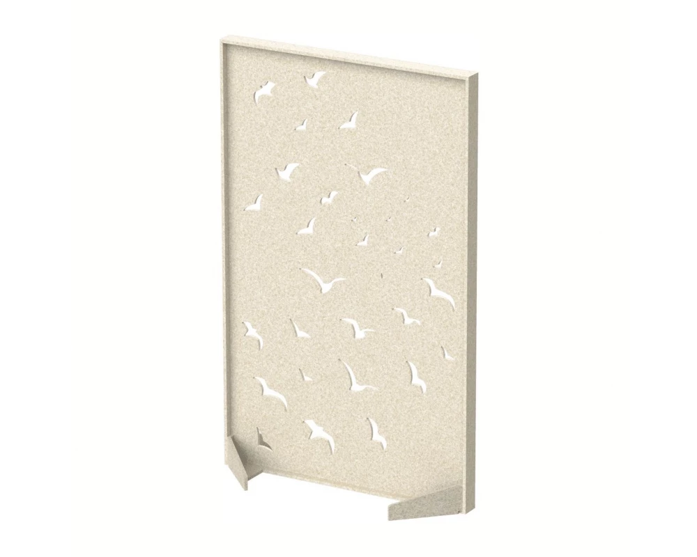 Перегородка с декором "Перелетные птицы" 80х40х140 Forest Office Лебединый пух