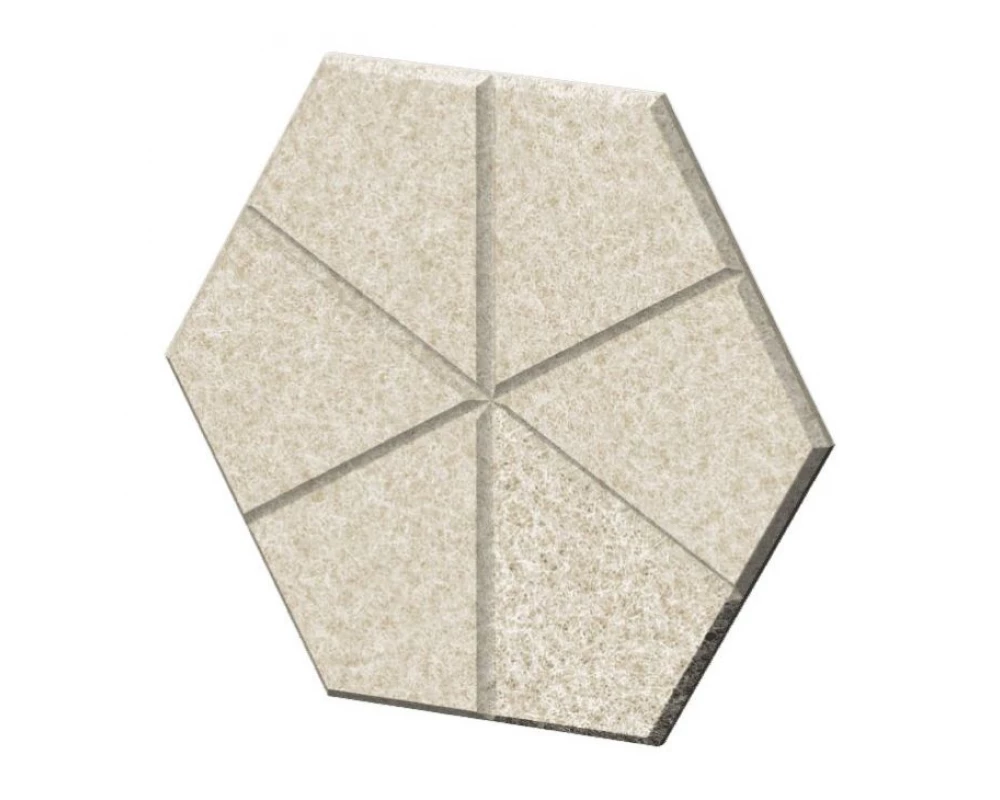 Настенная плитка шестигранная с имитацией швов 23х20х1,2 Forest Office Лебединый пух