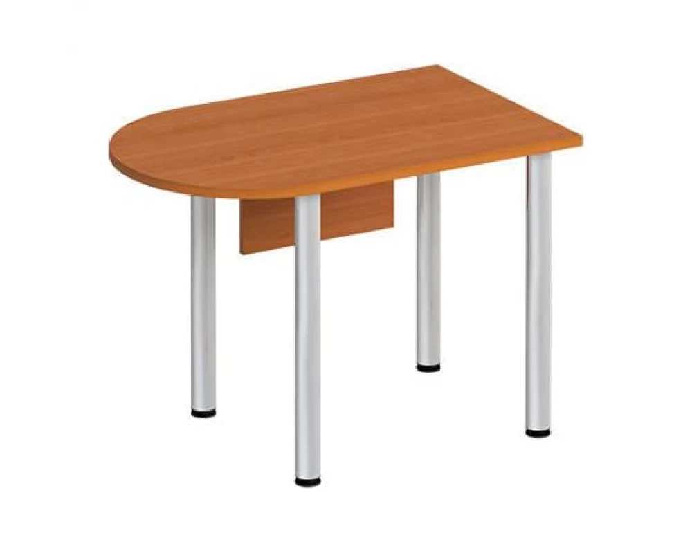 Стол письменный полукруглый на хромированных опорах МХ с экраном ДСП ФР 2114 Formula