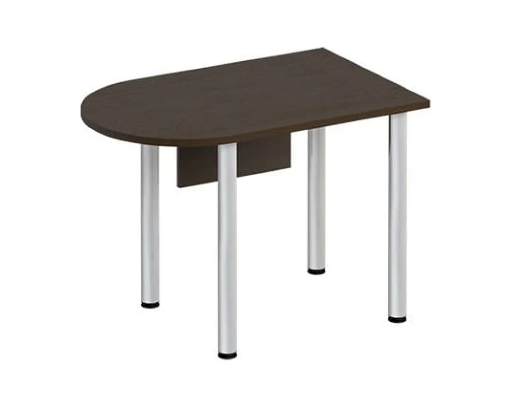 Стол письменный полукруглый на хромированных опорах МХ с экраном ДСП ФР 2114 Formula