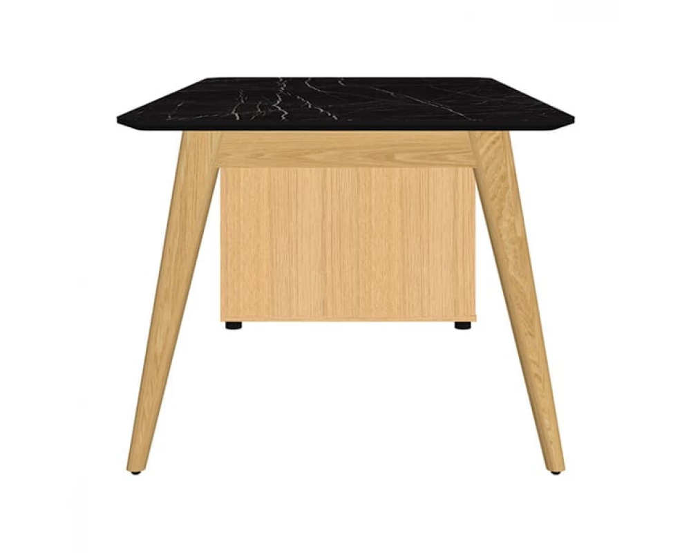 Стол рабочий прямой с опорной тумбой Rem-180.1L+Rem-32 Remo