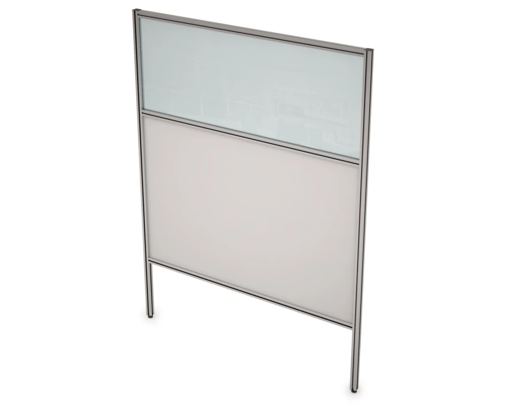 Перегородка напольная комби ЛДСП+Стекло+Просвет 900x1600x29 Арго