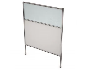 Перегородка напольная комби ЛДСП+Стекло+Просвет 900x1600x29 Арго images