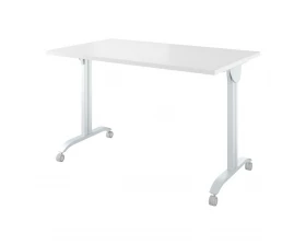 Стол на колёсах с откидной столешницей (1600х700х760) Дублин металл images