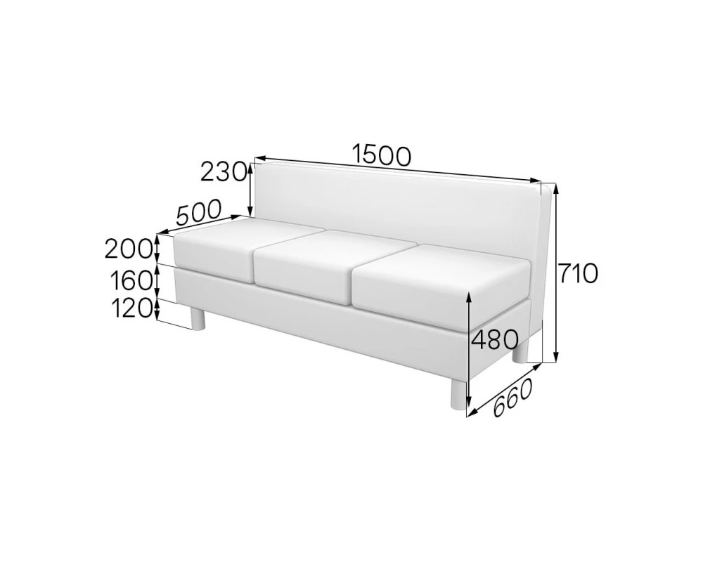 Модуль 3-местный Dm3 Домино MVK