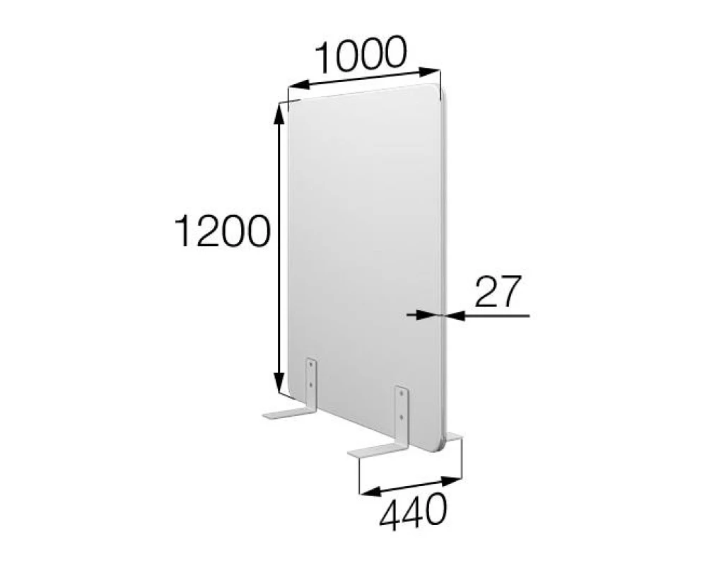 Мобильная прегородка FX-100/120 Фикс MVK