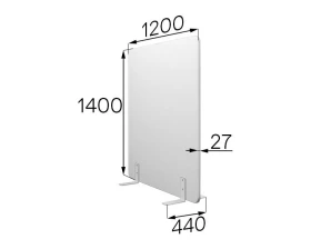 Мобильная прегородка FX-120/140 Фикс MVK images