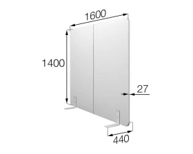 Мобильная прегородка FX-160/140 Фикс MVK images
