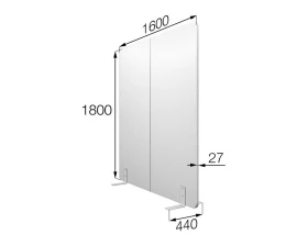 Мобильная прегородка FX-160/180 Фикс MVK images