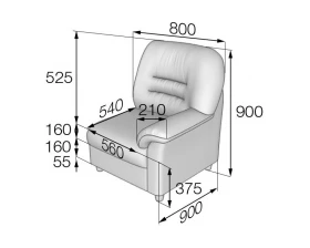 Модуль 1-местный левый P1L Премьер MVK images