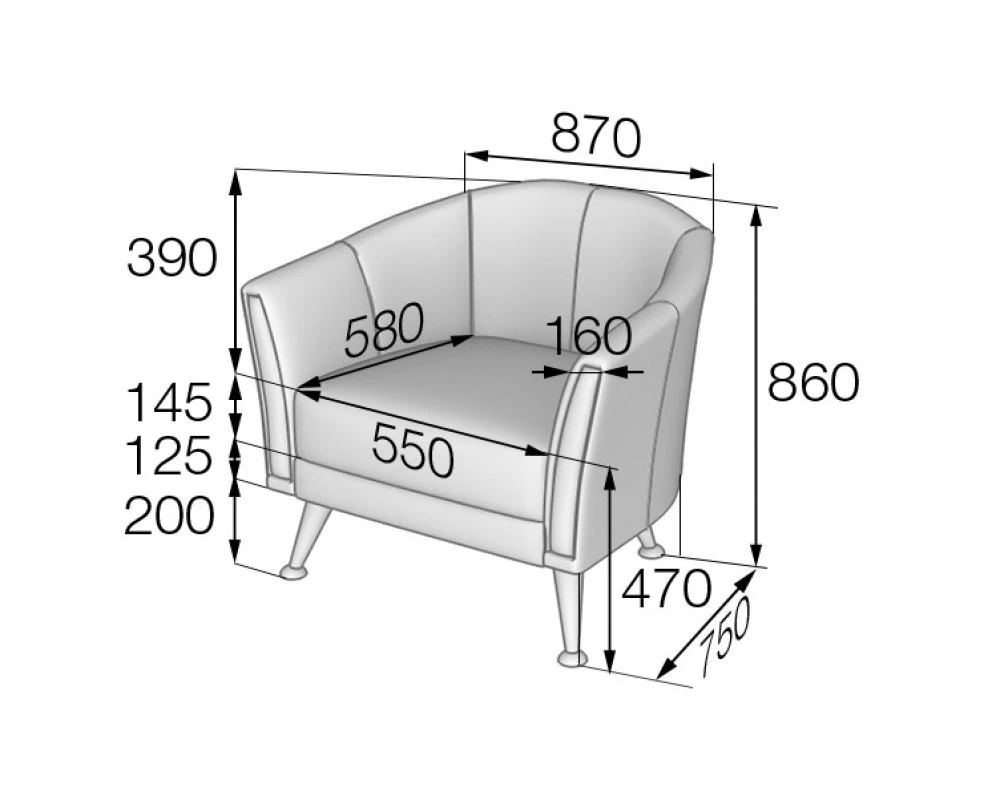 Кресло Z1 Зара MVK