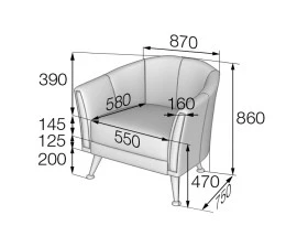Кресло Z1 Зара MVK images