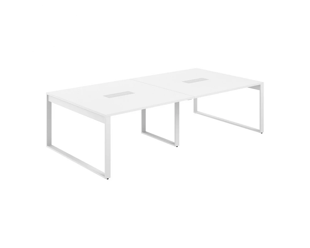 Стол для переговоров 2800х1438х750 Allegro Белый/Белый