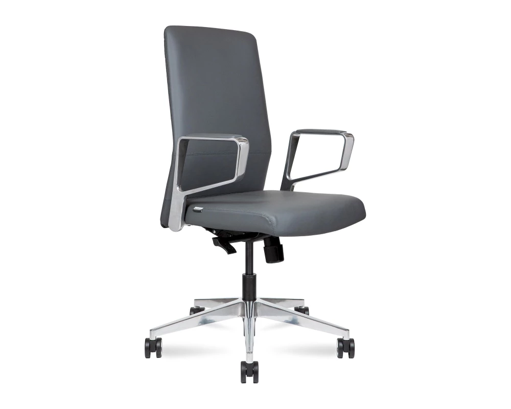 Кресло Norden West LB Натуральная кожа, Серый