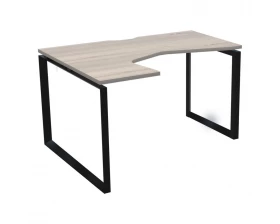 Стол эргономичный левый на металлокаркасе НТМП.О-040.ЛВ Аргентум images