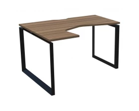 Стол эргономичный левый на металлокаркасе НТМП.О-060.ЛВ Аргентум images