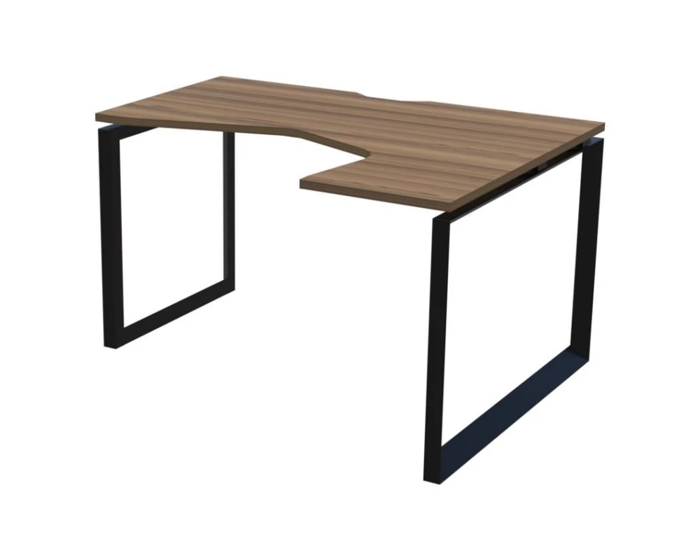 Стол эргономичный правый на металлокаркасе НТМП.О-040.ПР Аргентум