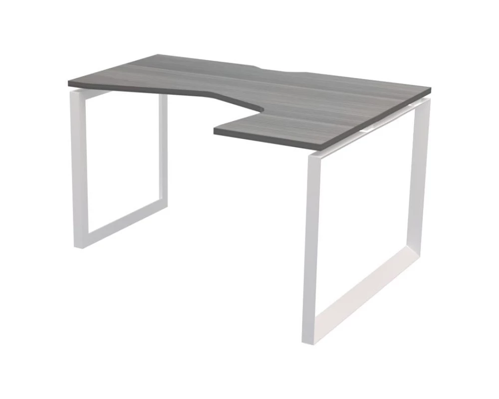 Стол эргономичный правый на металлокаркасе НТМП.О-040.ПР Аргентум