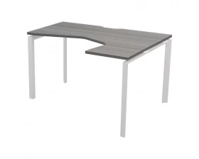 Стол эргономичный правый на металлокаркасе НТМП.П-040.ПР Аргентум images