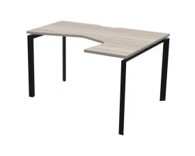 Стол эргономичный правый на металлокаркасе НТМП.П-040.ПР Аргентум images